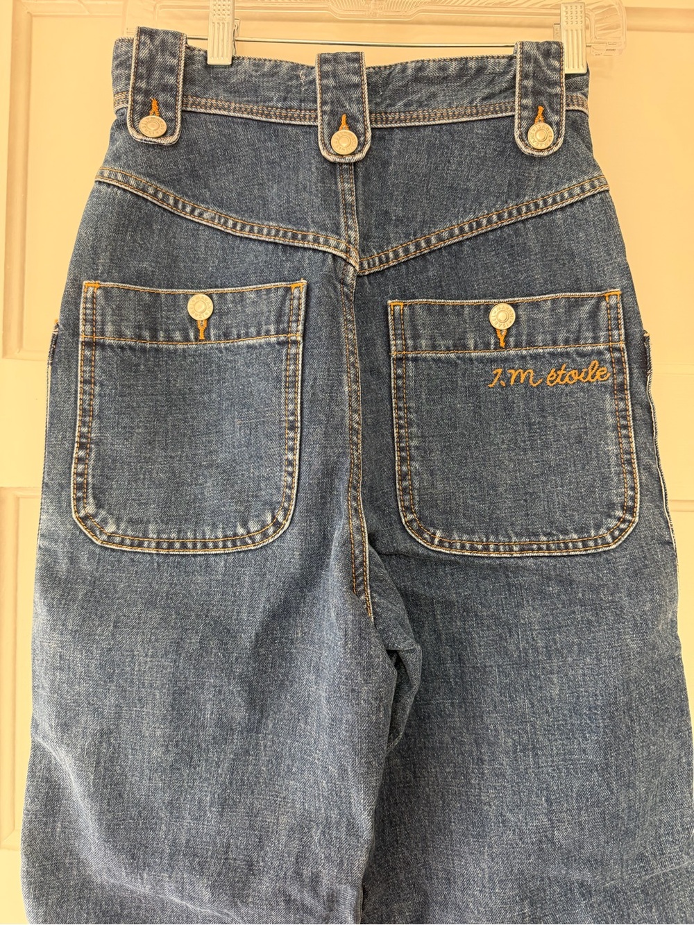 Isabel Marant Étoile Neko Denim Tapered Trousers Size 34 / XS US 2 - Picture 9 of 14